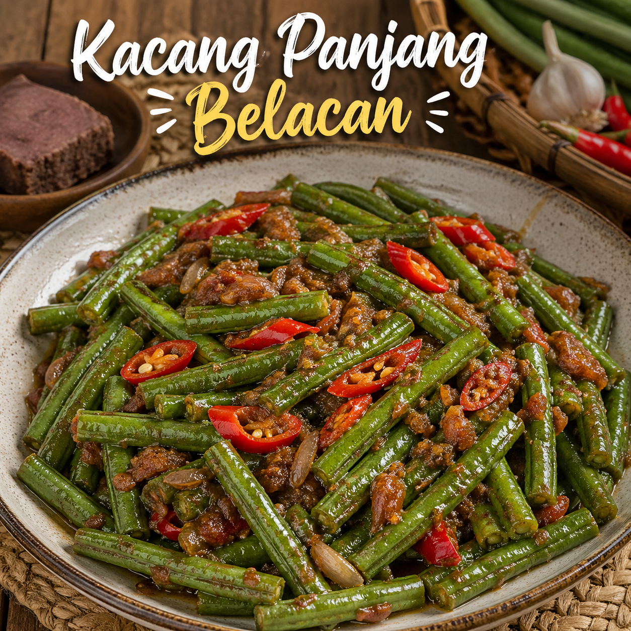 Kacang Panjang Belacan Kedai Tiga Nyonya